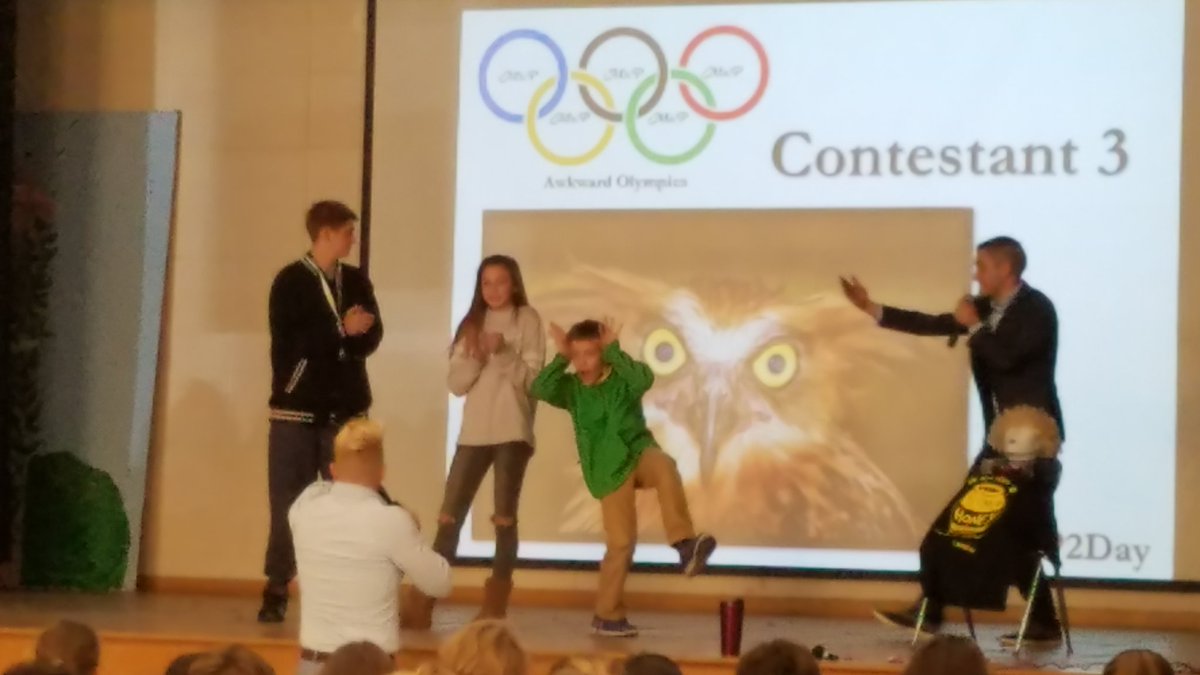 kayla_brimlow's tweet photo. Best. Presentation. EVER!! STILL feel the energy buzzing around school 😁 #umatteratsk #positivevibes #embraceawkward https://t.co/IgMSYux7gF