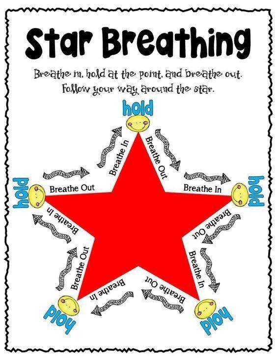 Your child needing a little breathing exercise to regain calm and self regulate? The visual helps when too anxious to close eyes.