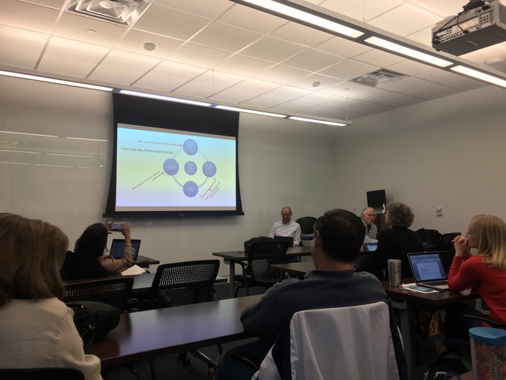HarveySMU's tweet photo. Dr. Kamata &amp; Dr. Baker on grant writing strategies. #SimmonsResearch @SMU_CORE https://t.co/UNvtZLF9mI