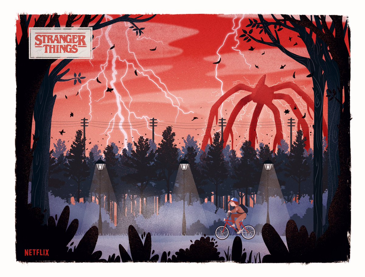 m_sinclan's tweet photo. My new poster tribute to stranger things II, have a nice binge watch weekend https://t.co/n1DIp3gWTV