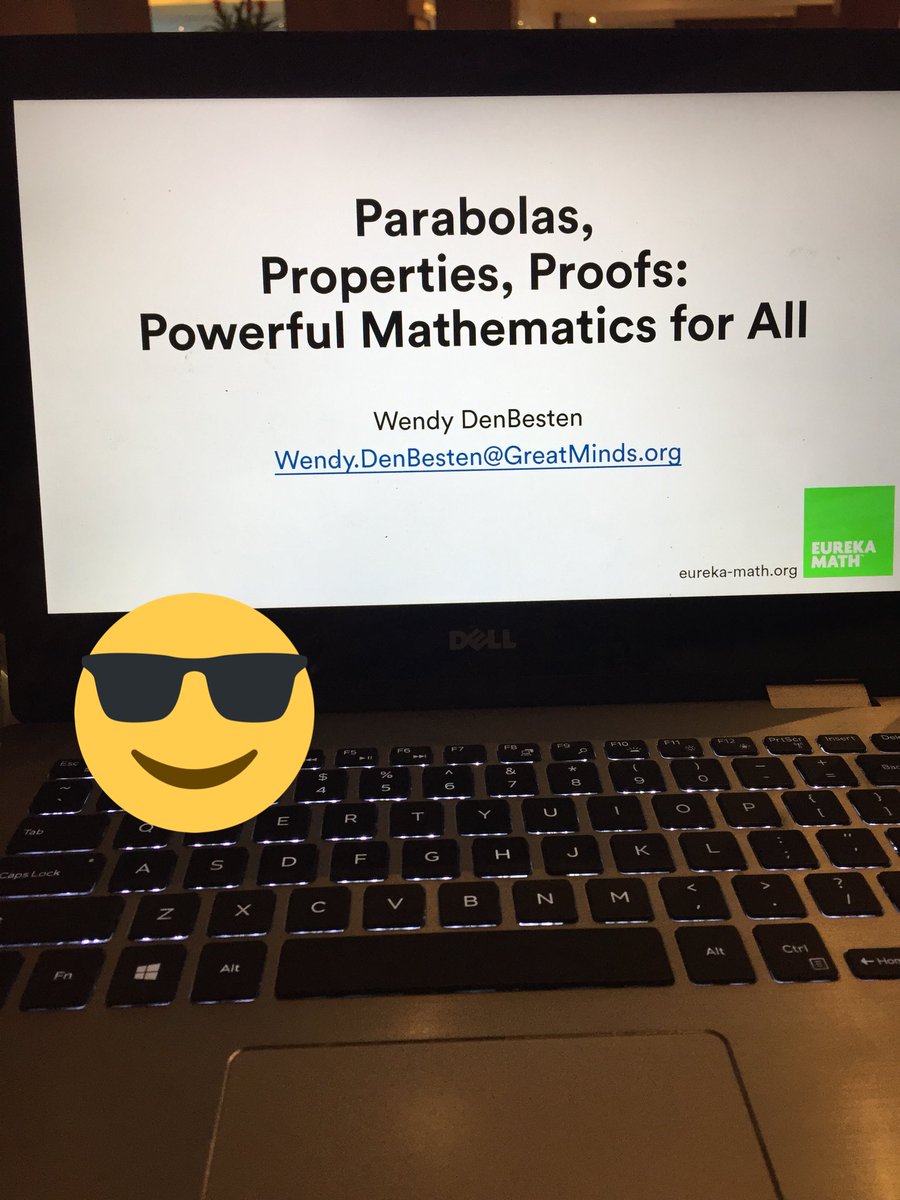 DenBestenMath's tweet photo. Prepping for my session at 1:30.  Come check it out! #cmcmath #MTBoS #eurekamath  @eureka_math https://t.co/Yf2dGkcdNL