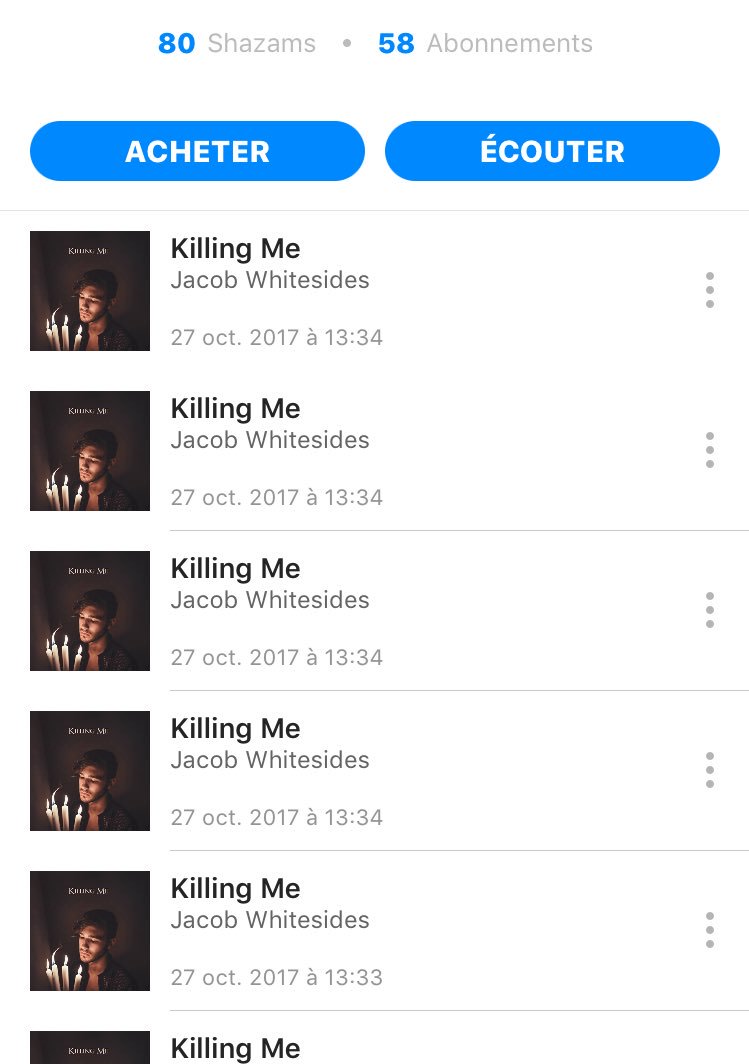 JacobW_FR's tweet image. 📲|| Écoutez #KillingMe à fond sur Spotify et n’oubliez pas de également shazamer !!