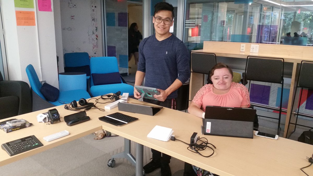NortheasternDRC's tweet photo. Come check out assistive technology! CIE, CSC144 until 2:00! #MYDRC @EasterSealsMA https://t.co/3vm2so5ylT