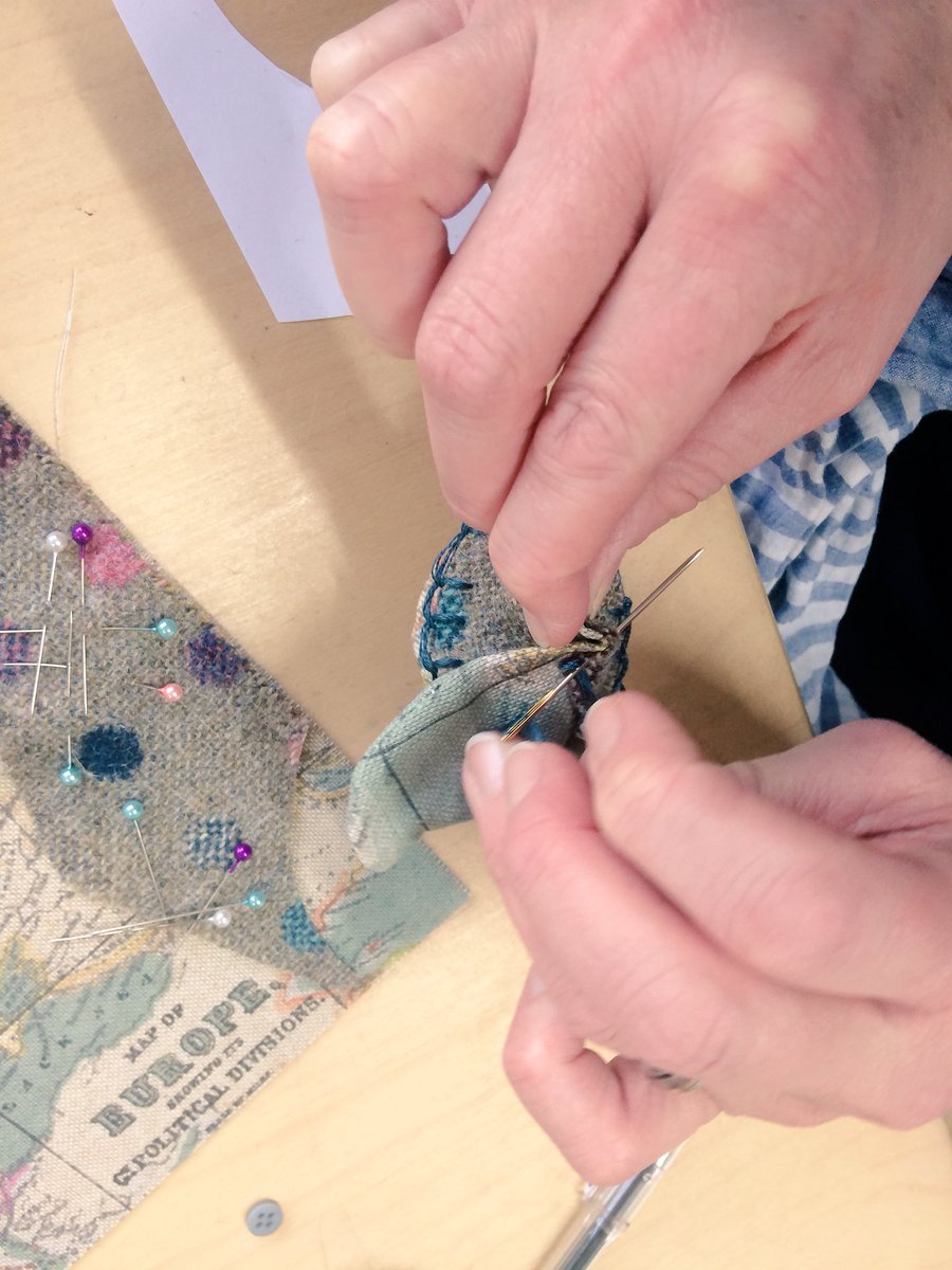 SaraNevay's tweet image. #Crafting for #wellbeing - friend birds in progress @MakeShiftDND #ccmakeshiftdo @DJCAD @CraftsCouncilUK