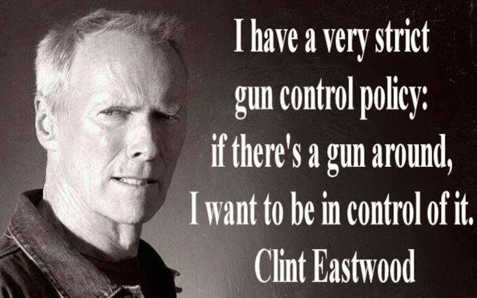 ClipdrawUSA's tweet photo. Well said, Mr. Eastwood. What is your favorite #2ndAmendment quote? #Quotes #GunRights https://t.co/acrP5WLm3a