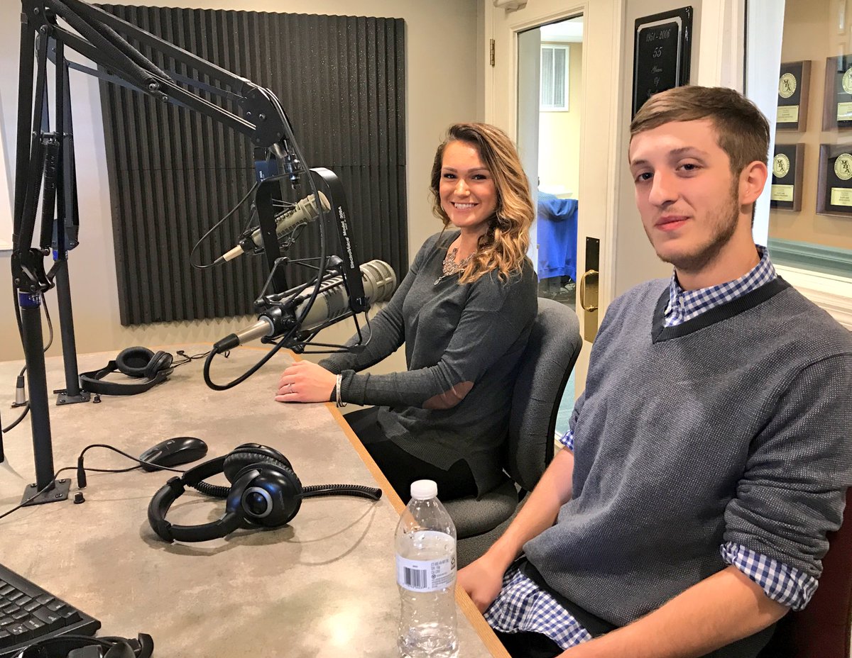 DHSTheatreDept's tweet photo. Our leading lady&amp; leading man had a blast @KJFF1400AM  promoting our Fall Play Radium Girls! Thankful for the opportunity! @MRickermann https://t.co/7FsiTXmUzg