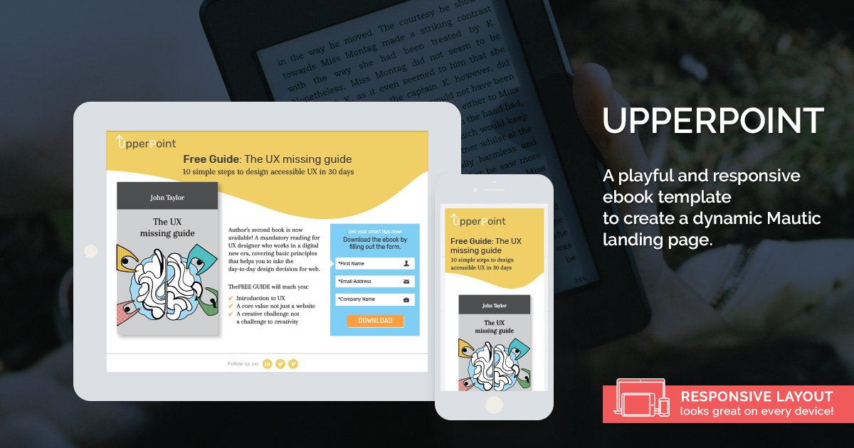 Proud to launch our latest <a href="/mautic/">Mautic</a> theme - responsive landing page + 2 email templates bit.ly/2lkWVhX