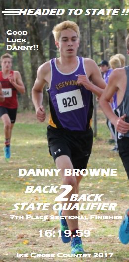 IkeCrosscountry's tweet photo. Danny Browne is headed back to the show! Individual state qualifier for the second year in a row! Good Luck Danny #IkeCC #StateBound https://t.co/sxPg1vAzSg