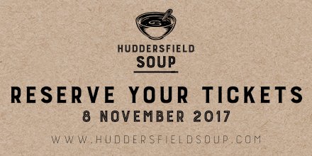 Have you reserved your tickets for #HuddsSOUP#4 yet? mediactr.link/soup4