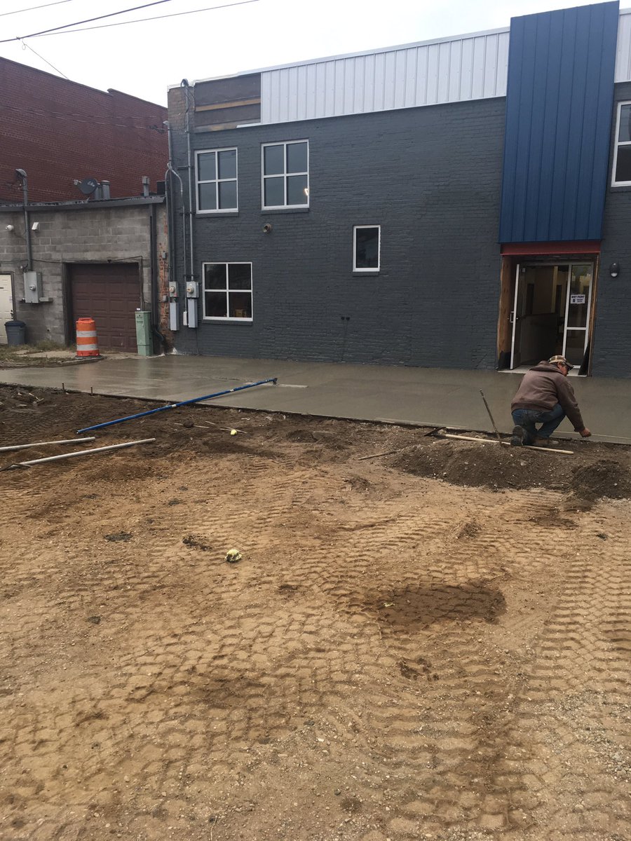 Getting closer! Cement is poured. We cannot wait to be in our new location at 80 W. Main. #CornerstoneOnMain