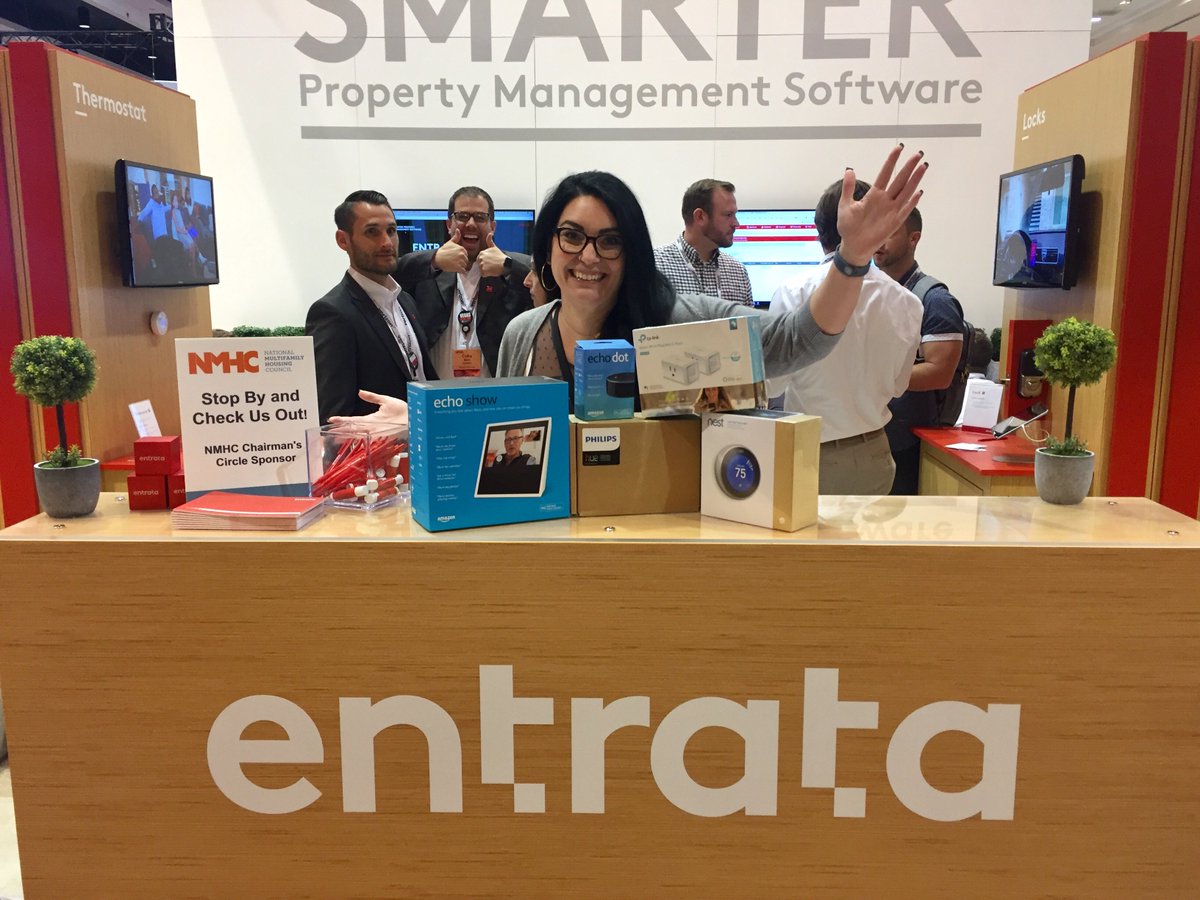 EntrataSoftware's tweet photo. We've had a great time at #optech2017! Congrats to the winner of the Entratamation social contest: Christa McCartney, Greystar! #vegasstrong https://t.co/XgwZjvL07v