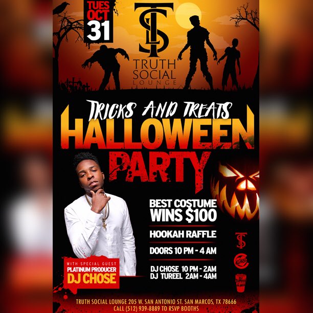 DjFatStillHOLDn's tweet photo. #TXSTHC2k17 IS COMPLETE!!! #TricksAndTreats #NinetiesVs2000s #BeatKingTXST #YKWTFGO #RedCarpetEdition MAKE SURE YOU GET YOUR PRESALES! https://t.co/6W24jh70ru