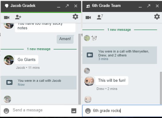TeresaMLarios's tweet photo. Hey @seani I'm chatting thanks to Google Bootcamp! #edtechteam #leading4dsd2 #lacreolerocks https://t.co/W2VAIwBVPr