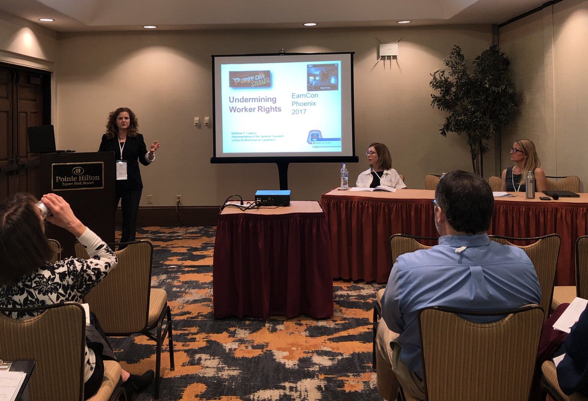 EARNetwork's tweet photo. .@TerriGerstein is talking about how employers use non-compete contracts to undermine worker rights at #EARNCon2017 https://t.co/A8k8urUl5G