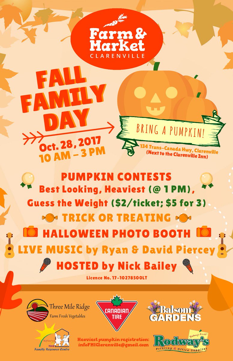 We are having our Fall Family Day tomorrow, Oct. 28! <a href="/CBCNL/">CBC Newfoundland and Labrador</a> <a href="/jejparsons/">Jej p</a> <a href="/pauldtilley/">Paul Tilley</a> <a href="/590VOCM/">YOUR VOCM</a> <a href="/riversidees/">Riverside Elementary</a> <a href="/Cville_chamber/">Clarenville Chamber</a> @NickOnKIXX