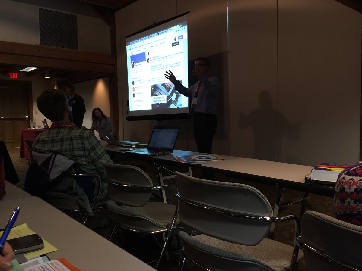renavonE's tweet photo. Learning about using twitter as an educator! Thank you for this presentation :)
#MCTLC17 https://t.co/1oHVOvyzAO