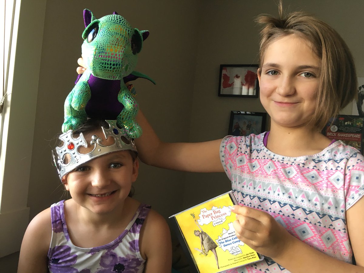 SNColour's tweet photo. @StoryBookYYC Your show #PaperBagPrincess is still inspiring my kids. They are reenacting it along with the CD today. https://t.co/24yqBiUYZs