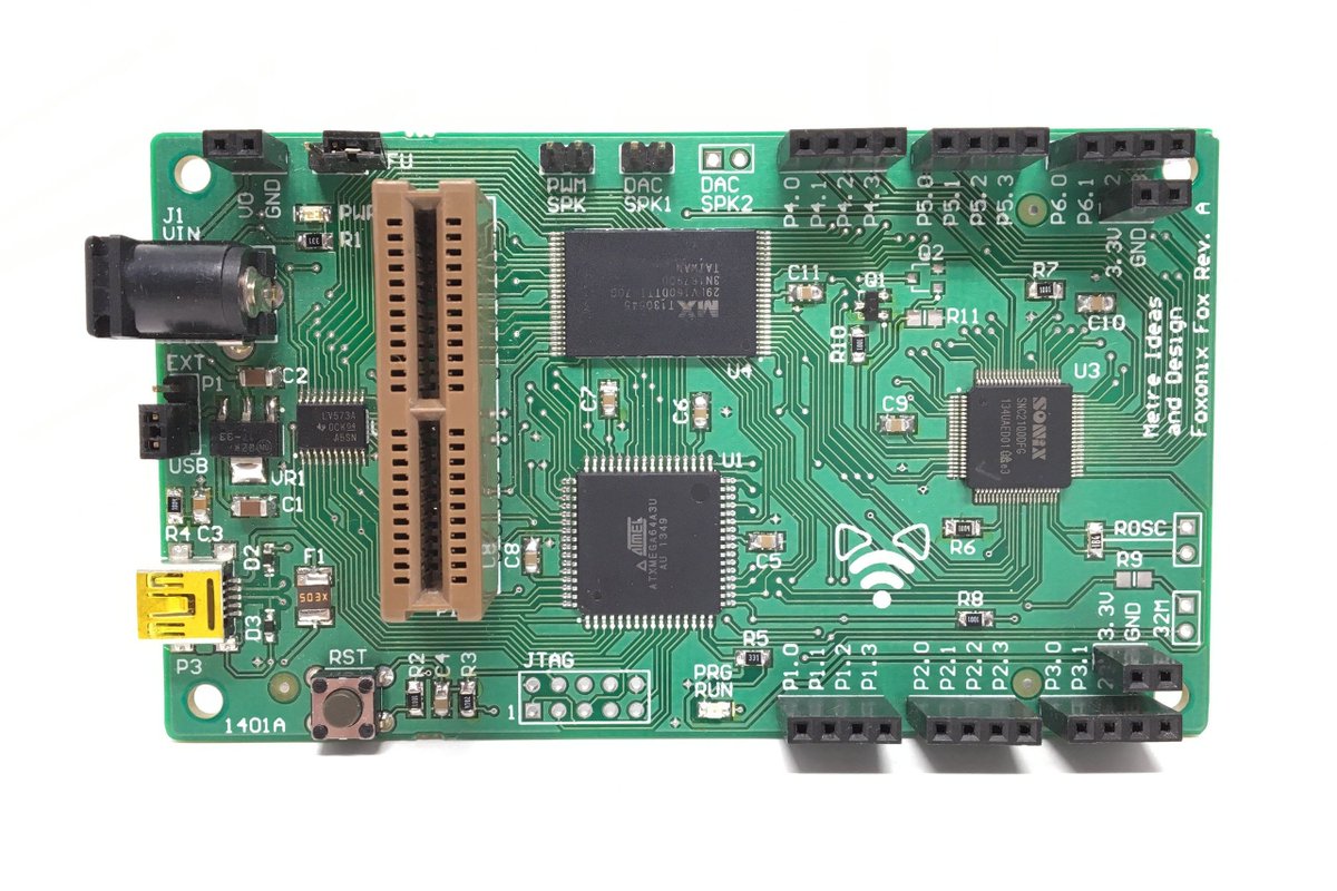 tindie's tweet photo. Make projects with your own custom sounds using the Fox Microcontroller Board by @foxonixdev on Tindie #Electronics  https://t.co/azeDJAu4oa https://t.co/FdwekniT6d