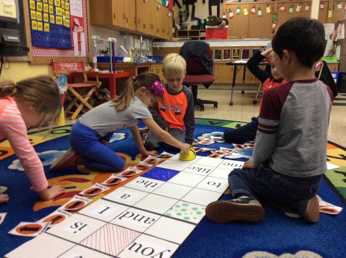 Kathryn Stasys (@mrsstasys) on Twitter photo #Coding w/ Bee Bots today! My amazing K students programed the Bee Bot to find sight words. Thanks <a href="/AClasky/">Annmarie Clasky</a> for helping us!#D90learns #Coding w/ Bee Bots today! My amazing K students programed the Bee Bot to find sight words. Thanks <a href="/AClasky/">Annmarie Clasky</a> for helping us!#D90learns