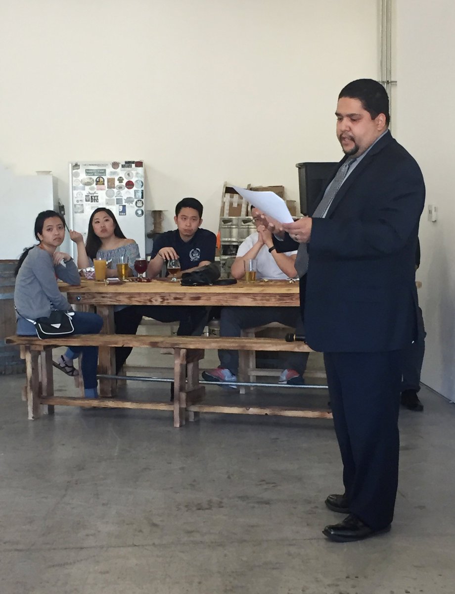 CAPharm's tweet photo. CPhA CNU students host Policy on Tap at Tilted Mash Brewery for CPhA-ASP Legislative Week #CPhAASP #CPhALegislativeWeek2017 #LegislativeWeek https://t.co/ELpzNxIPtF