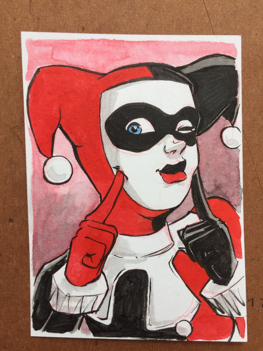TaylorTheWeird's tweet photo. A #FifoCon sketch card!
#HarleyQuinn #inkdrawing #art #artistsontwitter https://t.co/WBo1a0tu9W