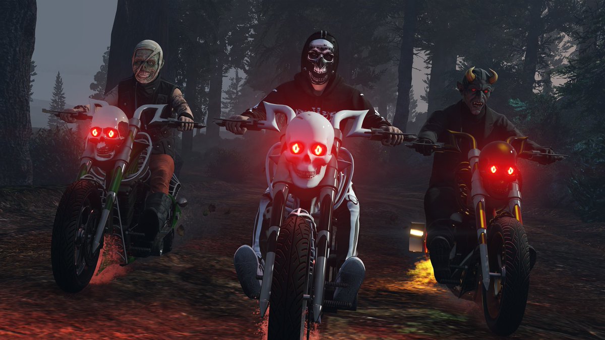 Celebra Halloween en #GTAOnline.

25 % de descuento en los Fränken Stange, Lurcher y Sanctus, que vuelven.

rsg.ms/a19f936