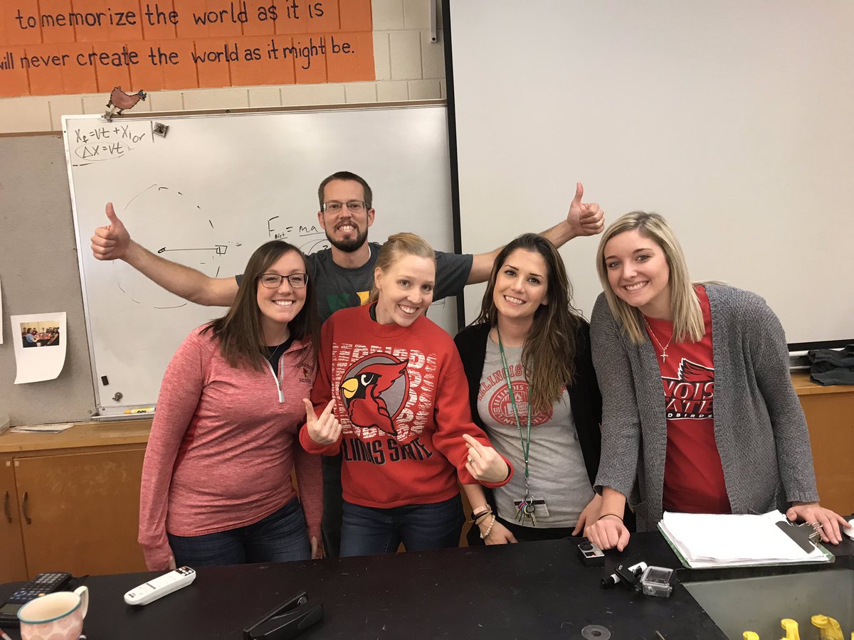 emsandy's tweet photo. Science dept at @uhighisu  representing @IllinoisStateU! Proud #EdBirds ! #uhighsci @Maggy68006894 https://t.co/MXqHyyI9gF