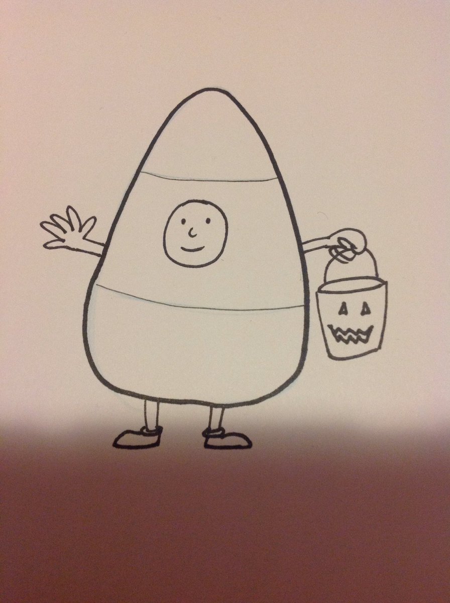 BelugaToons's tweet photo. Candy Corn #Inktober #FoodFright https://t.co/cZqRI9P33z