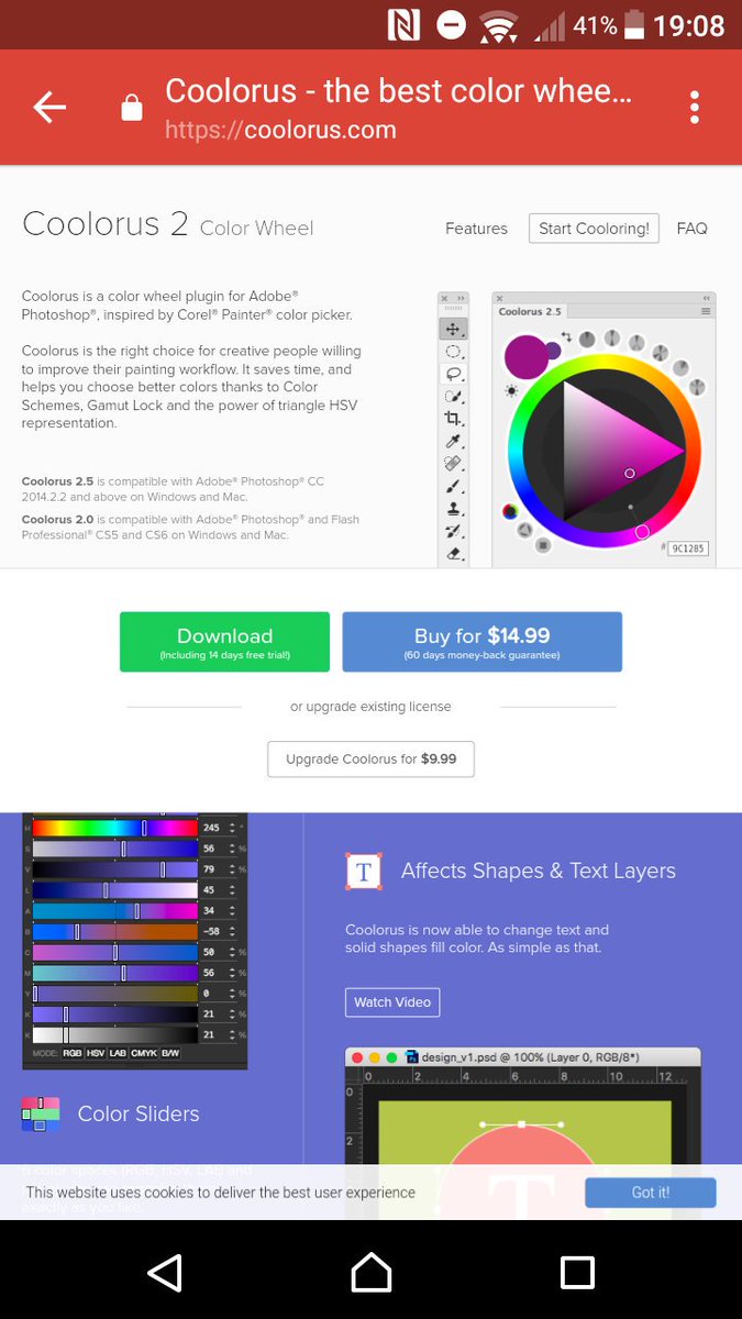 Coolorus On Twitter It Says Including So If You Have License Simply Use It And Trial Will Became A Full Version