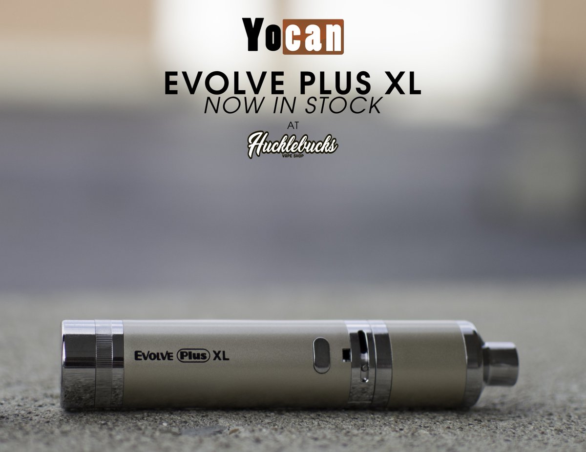 hucklebucksMI's tweet photo. The #Yocan #EvolvePlus XL is now in stock! Come check out the biggest, baddest #wax pen we've ever carried! https://t.co/fMalBv4mox