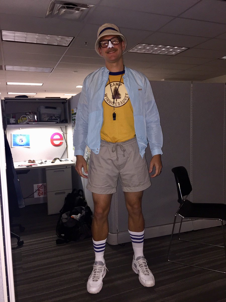 E_Schmeezy's tweet photo. @jimmyfallon @FallonTonight if you guys ever need a fill in for your Camp Winnepesaukee skit I may be able to help out! #FallonCostume https://t.co/gPrnlRPj9o
