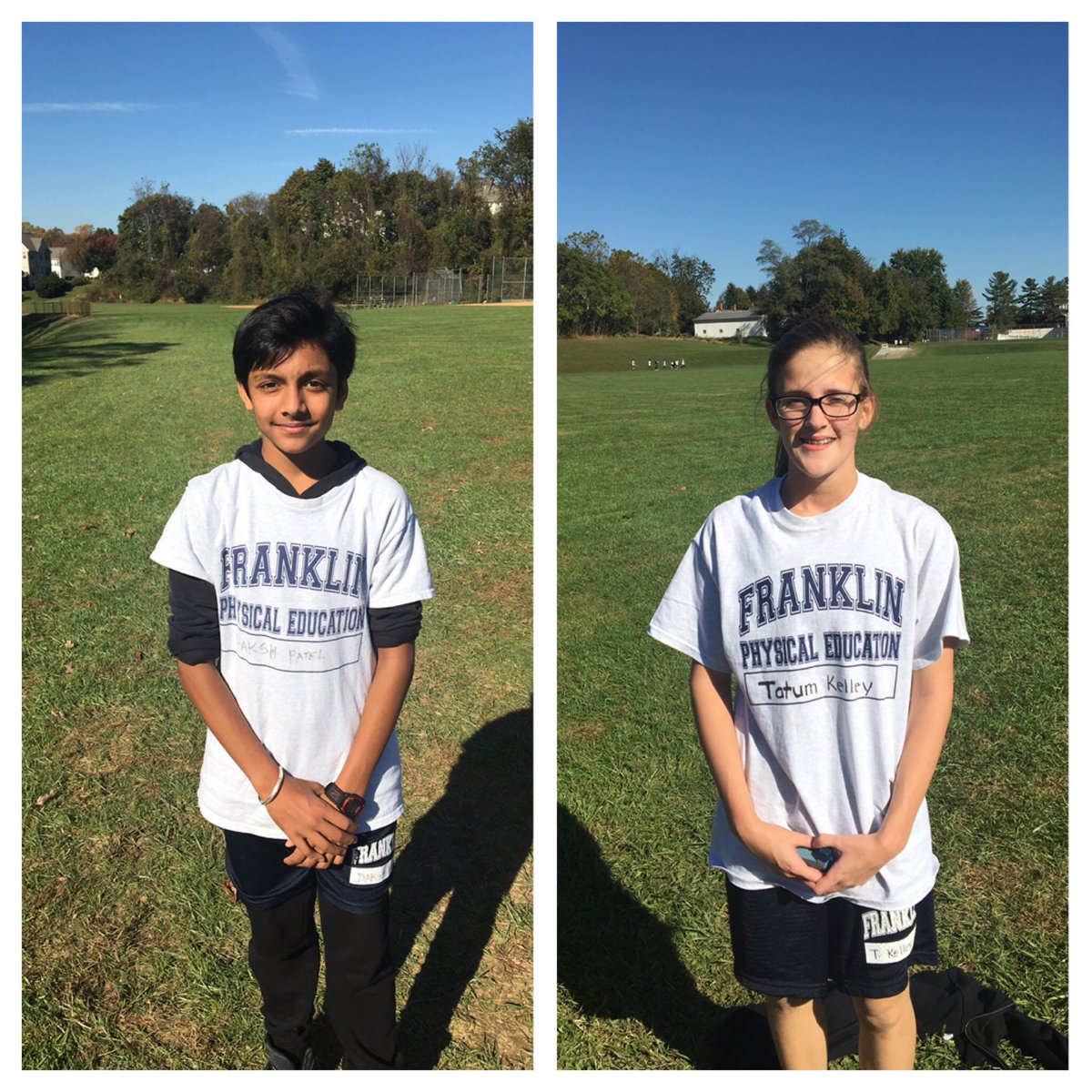Congratulations to Tatum Kelley and Daksh Patel for earning PE Athlete of the Week honors!  <a href="/FMS_BCPS/">Franklin Middle BCPS</a> <a href="/SchifferB/">Brian Schiffer</a>