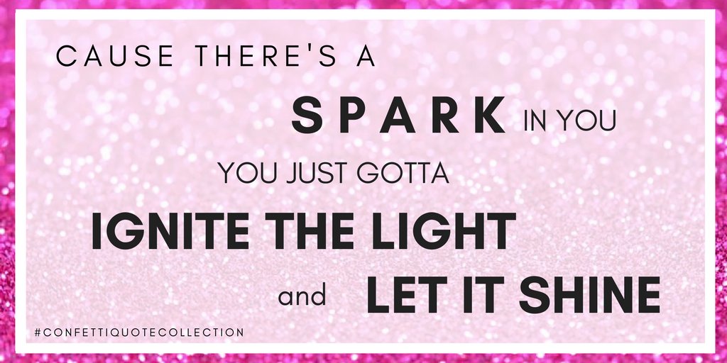 confettiotdf's tweet photo. Here's to hoping for lots of inspirational SPARKS during your rehearsal weekend! #FriYAY #ConfettiQuoteCollection https://t.co/QaLdlFs8F7