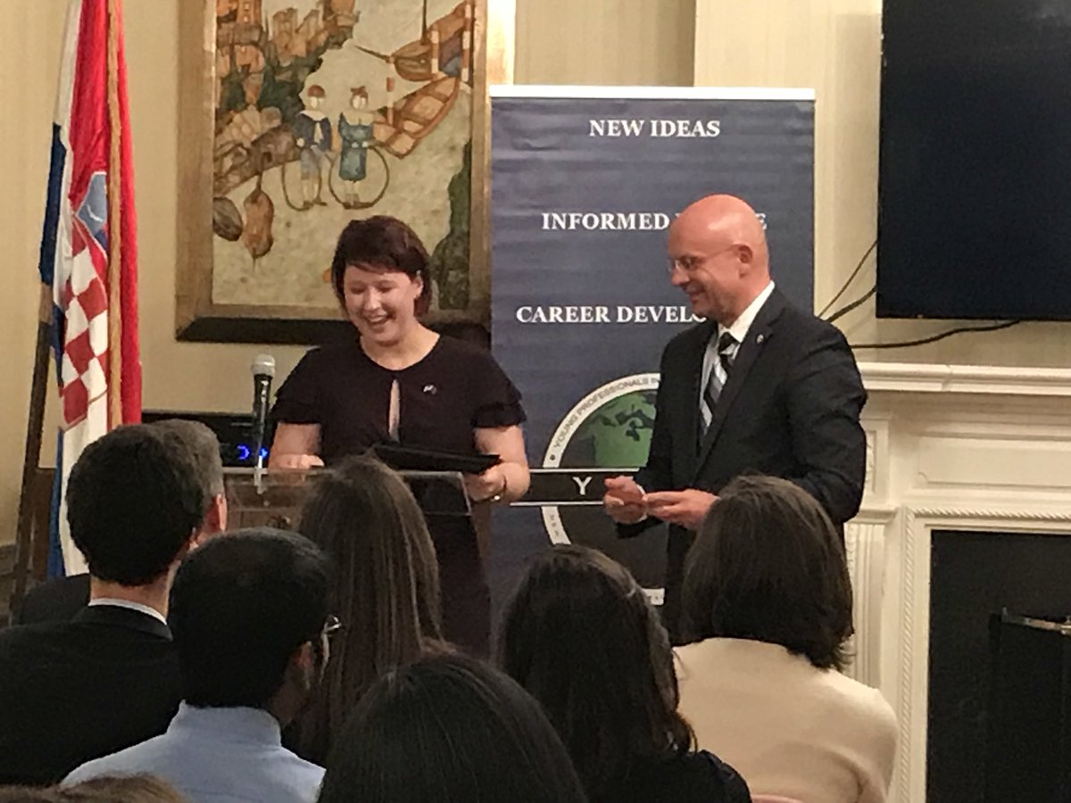 YPIA_DC's tweet photo. A huge thank you to the Croatian Embassy, @AmbarClarendon, Amb Šimunović, &amp; @SenatorBegich for an amazing night!🇭🇷 #YPIAevents #EmbassyNight https://t.co/JWDb3PDm1p