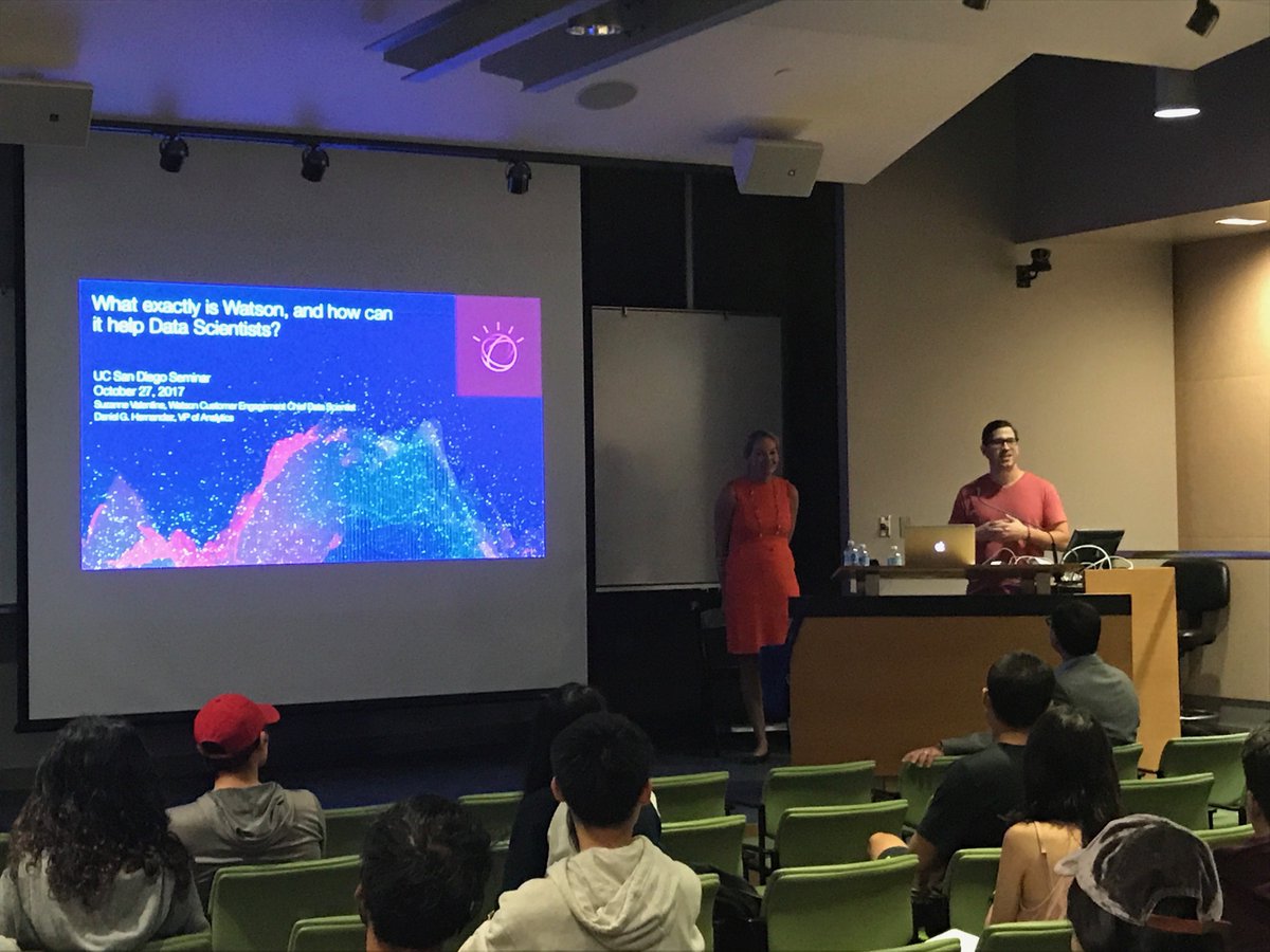 CHarmon823's tweet photo. #IBMatUCSD back again! Tech Talk on @IBMWatson ! #IBMonCampus https://t.co/GEhbceZI6j