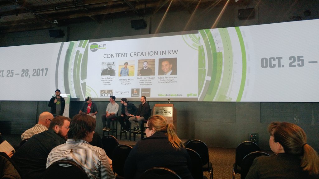 suhanya_k's tweet photo. Great speakers and content on social media marketing, content creation at #WhereTechMeetsIndie @grandriverfilm. Sad to be leaving early! https://t.co/osnD7pq2Hk