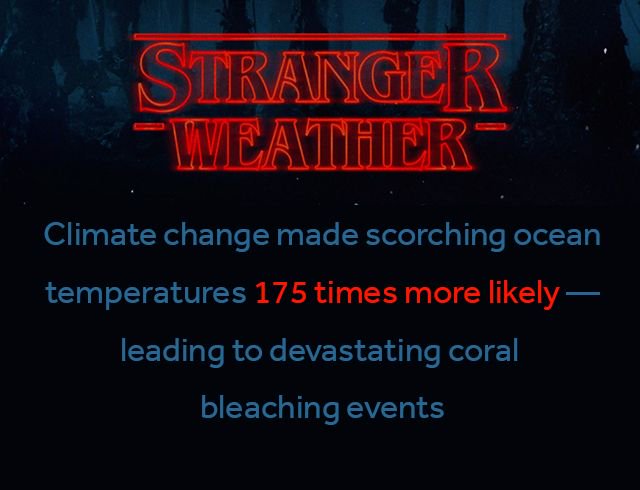 BeingFarhad's tweet photo. Climate change is harming the Great Barrier Reef https://t.co/jV5OgVbb1j #StrangerThings #StrangerWeather https://t.co/KmbobIGAVi #Climatβ¦