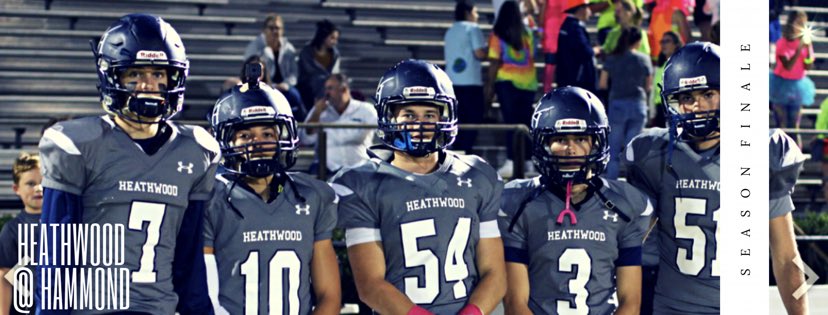 AthleticsHHES's tweet photo. Varsity Football season finale tonight!
#HighlanderFB at @HammondSports - 7:30PM https://t.co/pMfAC1yb4J