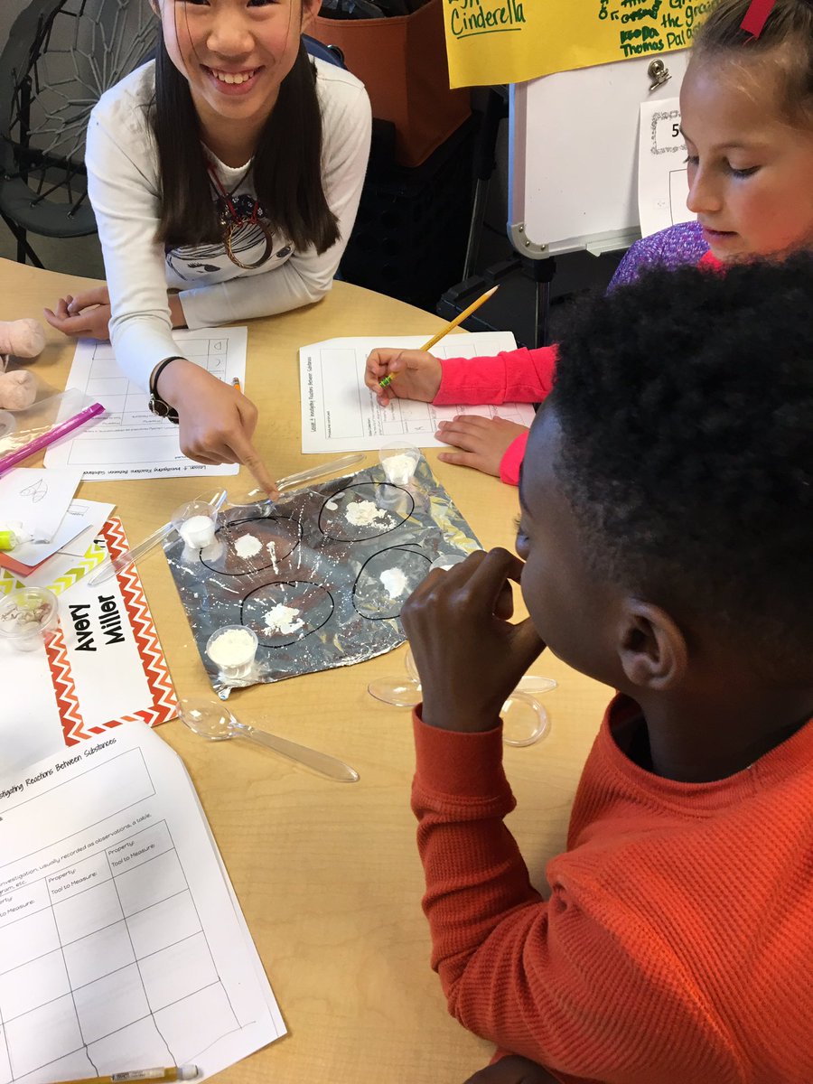 kelly_winovich's tweet photo. Observing chemical reactions to determine properties of substances. #futureforensicscientists https://t.co/637WtoG9ms