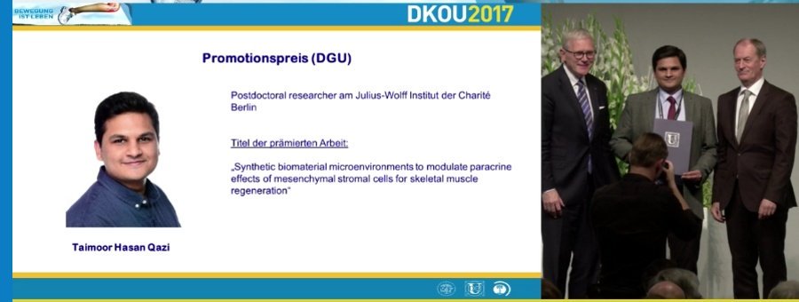 EviLippens's tweet photo. Congrats @THQazi for best PhD dissertation 2017 awarded by DGU! Gr8 acceptance talk at #dkou17 https://t.co/30Ocfu6uJt