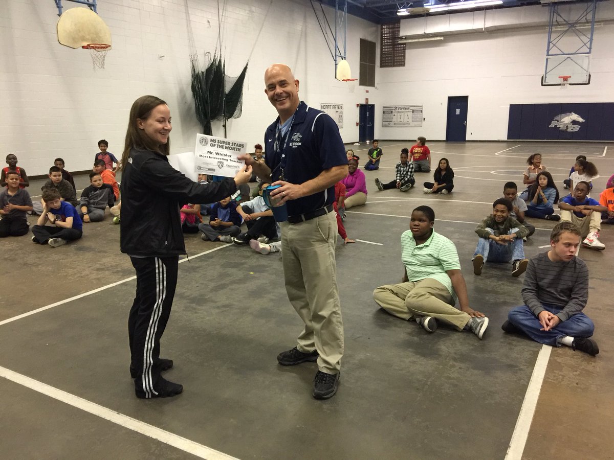 mooremustangs's tweet photo. Our #moorepe teachers @kylemckune and @tracibushpe gave out some awards today! Students recognizing teachers. #KNOWmoore https://t.co/lQv7BTgiJr