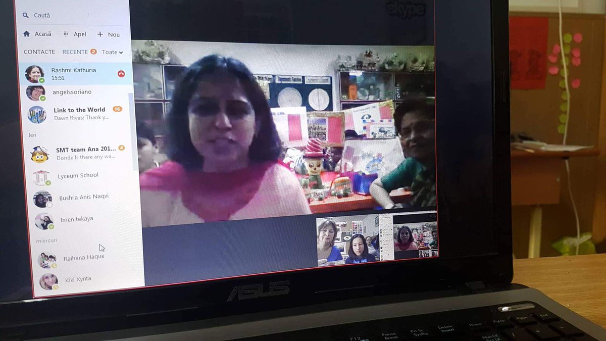 koentimmers's tweet photo. Indian students having #Skype call about #ClimateActionP. Students of both the schools shared their work and inspired each other. @rashkath https://t.co/AVWbinshkp