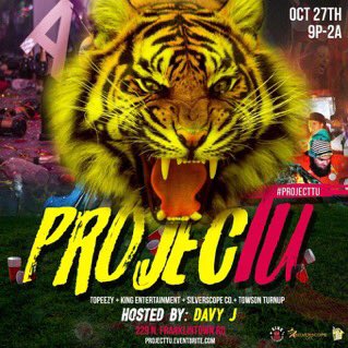ThePressurizer_'s tweet photo. 🚨TODAYYYY 🚨
✨Towson U official Hc2k17 party✨
🔥Biggest HC party ever! 🔥
📆Oct 27📆
🐯 #ProjectTu🐯🔥
⏳9PM-2AM https://t.co/qXxRPDqScn https://t.co/U29cuRd3NQ