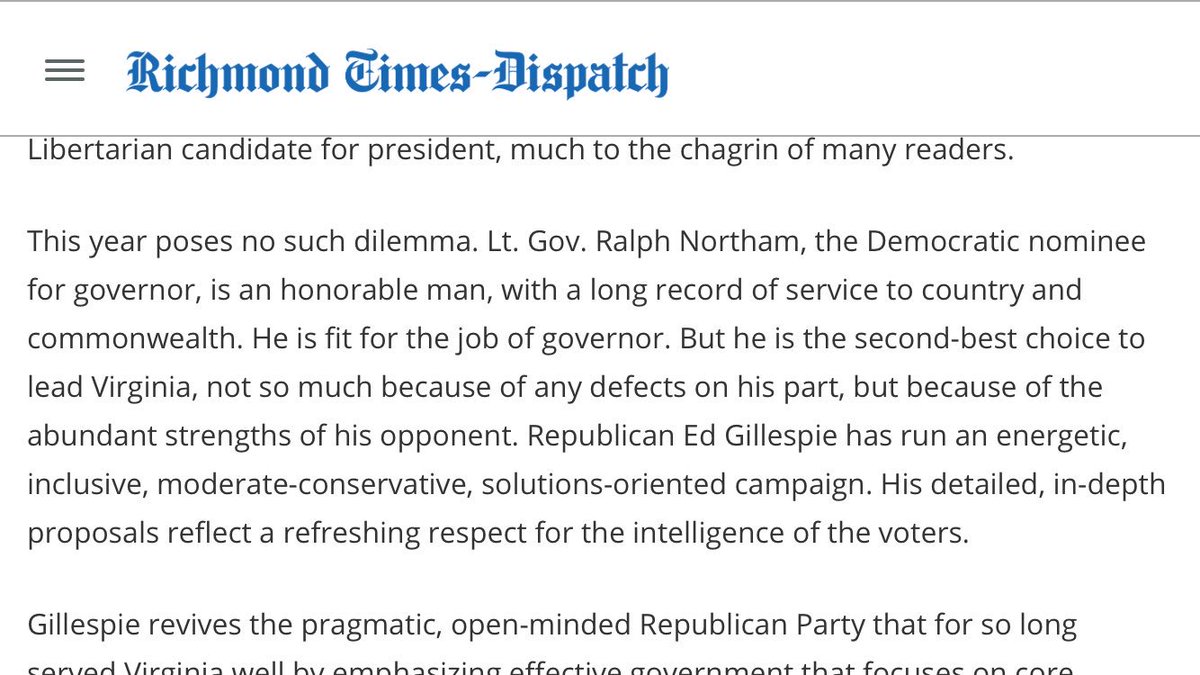 thenamesbaxter's tweet photo. Don't settle for 2nd best when you can have @EdWGillespie #VaGov #VaGoingRed #VoteGOP https://t.co/v4gqIzZA6J