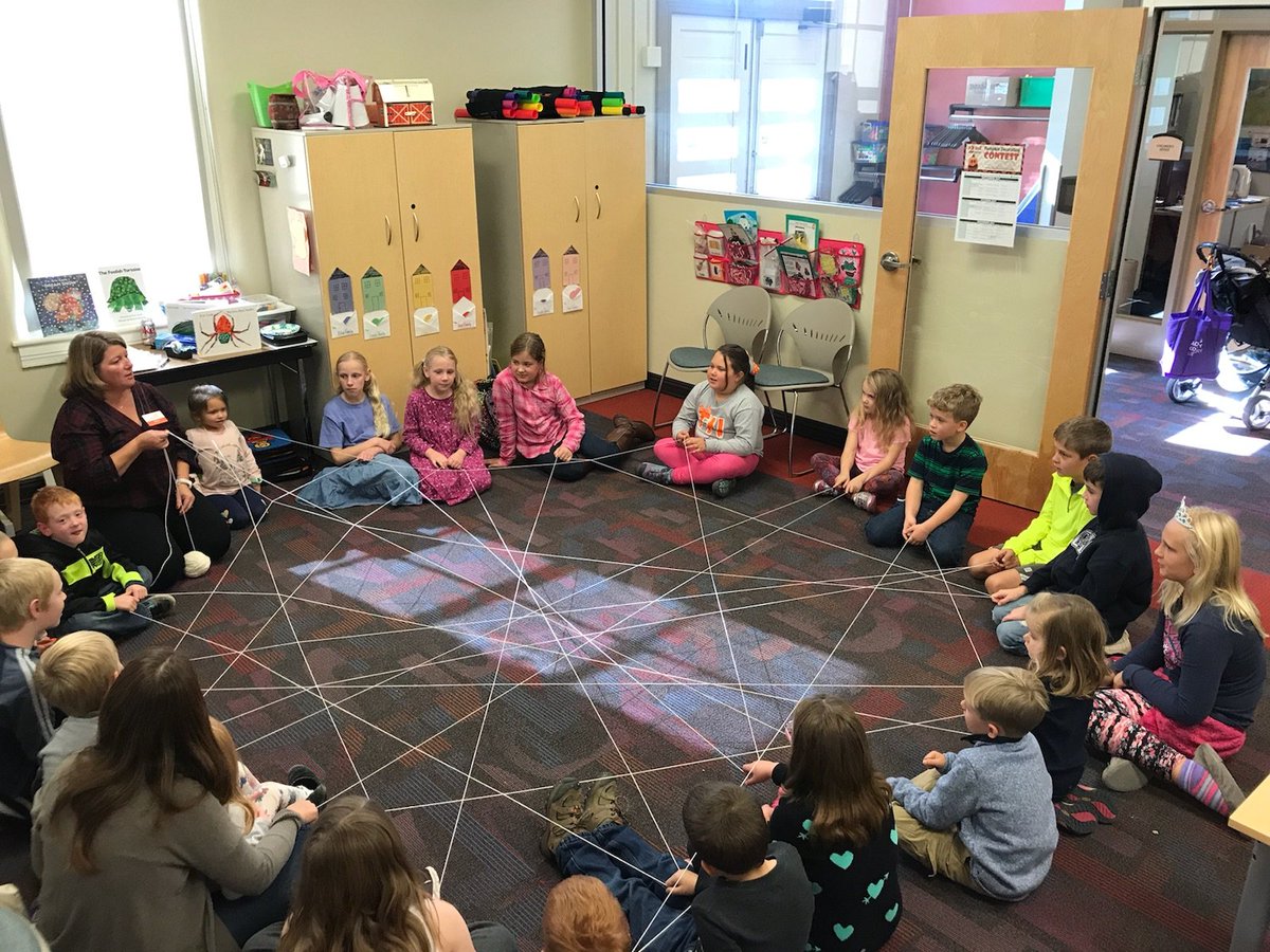 bookfairysherry's tweet photo. It was a busy day at the library. Homeschoolers visited in the afternoon to learn about Eric Carle and his book The Very Busy Spider! https://t.co/Ed8r7LQdhx