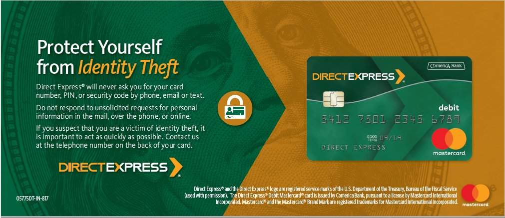 Direct Express Card On Twitter Protect Yourself From Identity