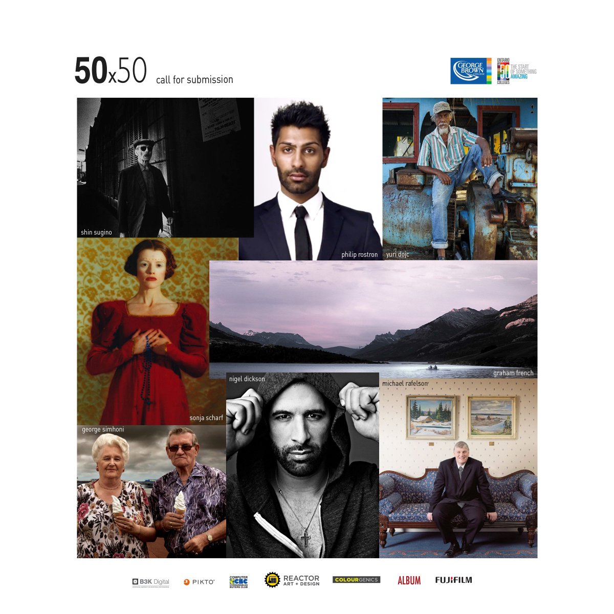 Congrats to 50 #photographers selected to shoot portraits of 50 <a href="/GeorgeBrownGrad/">GBC Alumni</a> #GBCAlumni for #GBC50! #cplsalumni gbc50x50.artcall.org