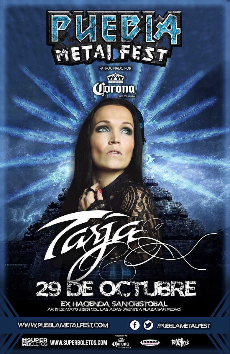 Este 29 de Octubre <a href="/tarjaofficial/">Tarja Turunen</a> en <a href="/PueblaMetalFest/">Puebla Metal Fest</a> ¿Ya tienes todo listo? 🤘🏻