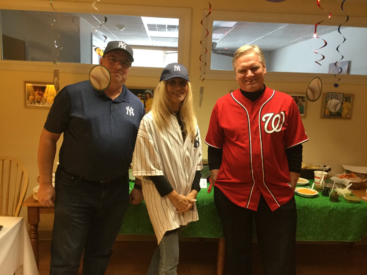 Our World Series themed chili cook-off was delicious!

Thank you Dave, Patty, and Gary for making some tasty chili!