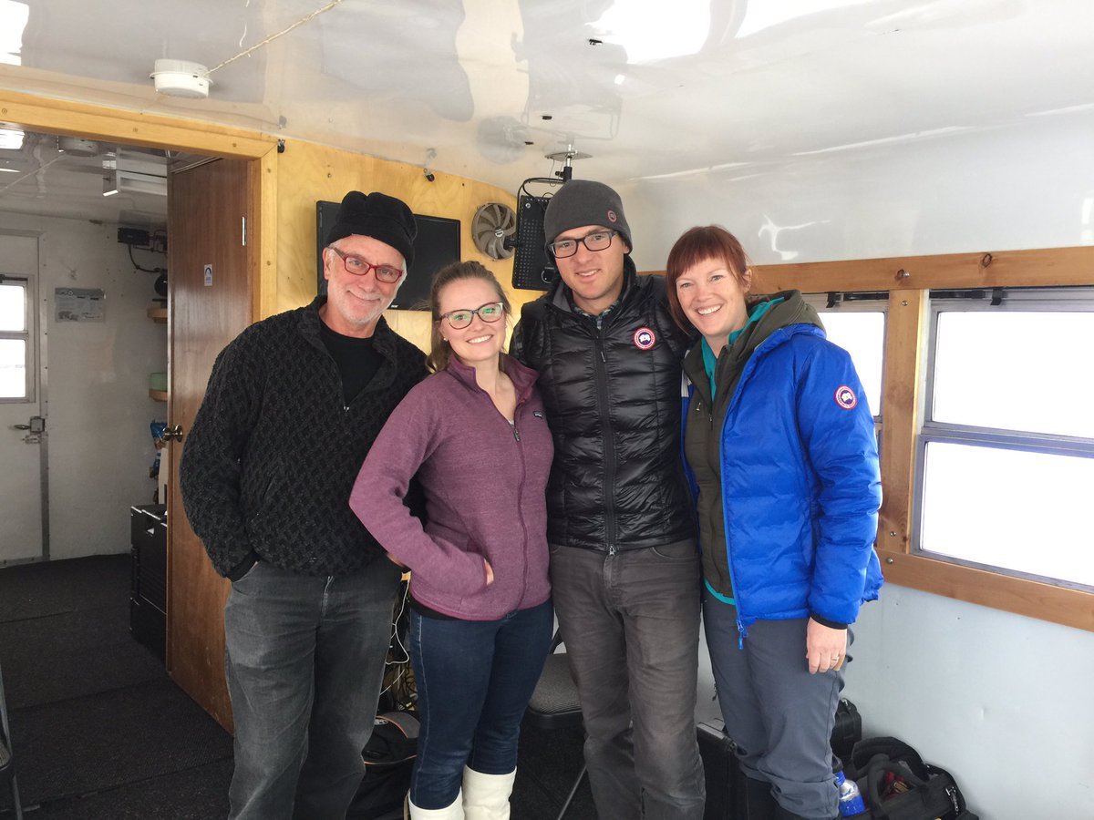 Check out the chill #scicomm stuff going out live from <a href="/PolarBears/">Polar Bears International</a>. Here's <a href="/jayingram/">Jay Ingram</a> with the crew in the mobile broadcast studio #saveourseaice #polarbearproud